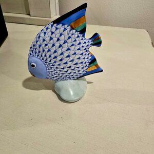 Herend saphire wishbone shell